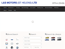 Tablet Screenshot of landsmotors.co.uk